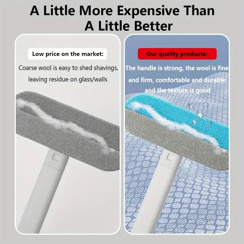 Reusable Pet Hair Remover Brush, Long Handle Washable Deshedding Tool for Dog & Cat Hair, Furniture & Car Seats