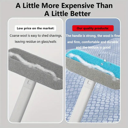 Reusable Pet Hair Remover Brush, Long Handle Washable Deshedding Tool for Dog & Cat Hair, Furniture & Car Seats