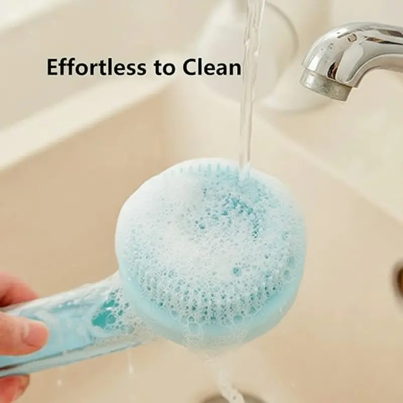 2026 New 2-in-1 Pet Bath & Grooming Brush with Soap Dispenser, Deshedding & Massage Brush for Dogs & Cats