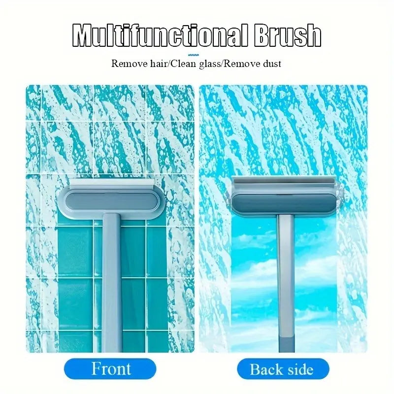 Reusable Pet Hair Remover Brush, Long Handle Washable Deshedding Tool for Dog & Cat Hair, Furniture & Car Seats