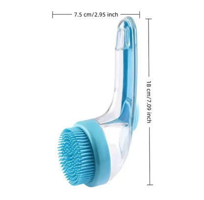 2026 New 2-in-1 Pet Bath & Grooming Brush with Soap Dispenser, Deshedding & Massage Brush for Dogs & Cats
